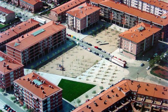 La plaça d'Europa, abans de la renovació