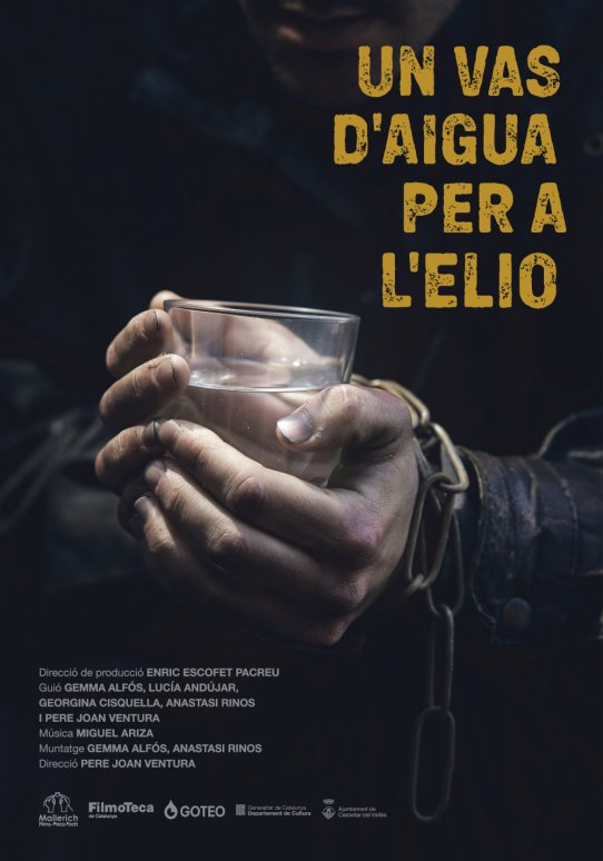 Cartell del documental "Un vas d'aigua per a l'Elio".