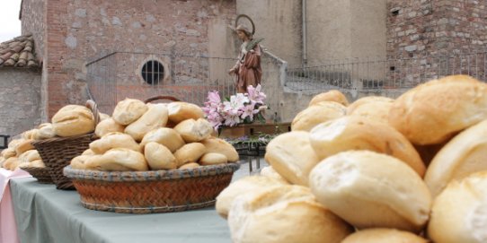 Una de les activitats tradicionals de Santa Quitèria és la benedicció del Pa.