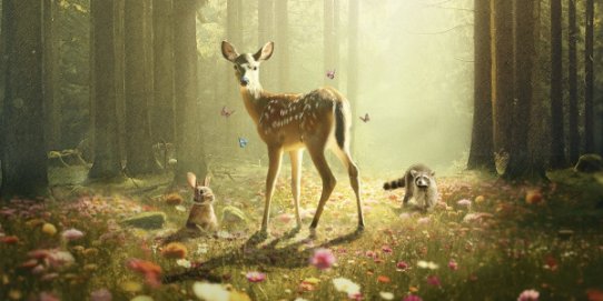 Fotograma de "Bambi, una vida al bosc".