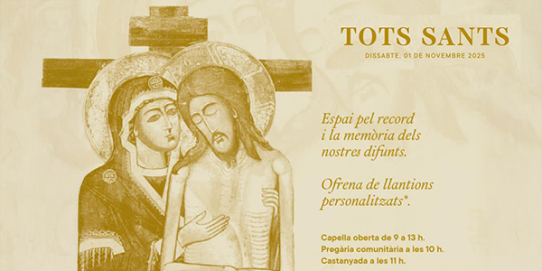 Cartell de Tots sants al Puig de la Creu.