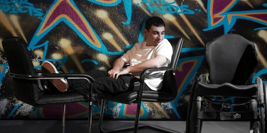 Imatge promocional del monòleg "Spasticity", de Marc Buxaderas.