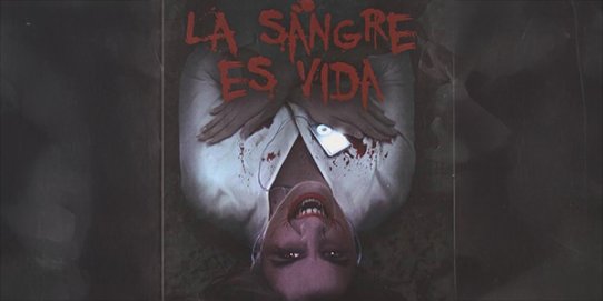 Portada del llibre "La sangre es vida".