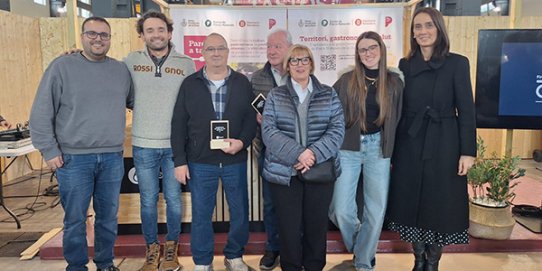 Els representants castellarencs a l'acte.