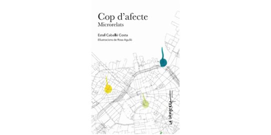 Portada del llibre "Cop d’efecte. Microrelats" d’Estel Caballé Cost.