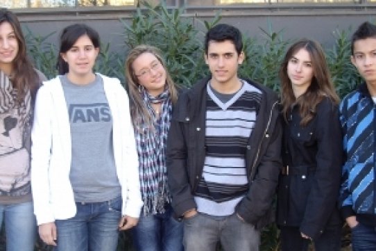 Alumnes de 4t d'ESO de l'Institut Puig de la Creu