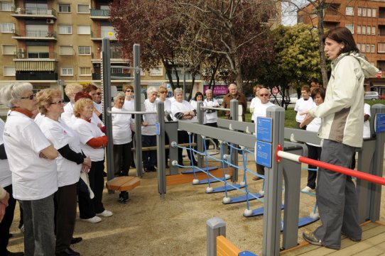 El circuit de salut es troba situat a la plaça de la Fàbrica Nova