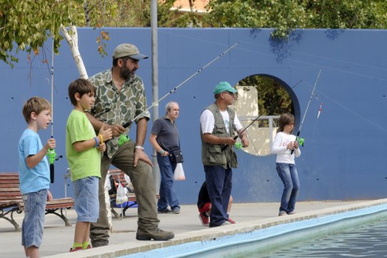 Imatge d'una edició anterior de la Trobada infantil de pesca