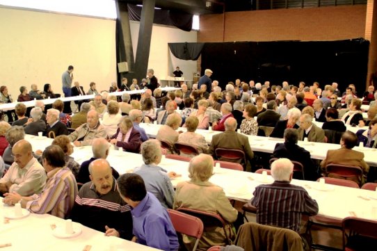 Imatge de l'esmorzar que va tenir lloc a l'Espai Tolrà dissabte, 5 de novembre