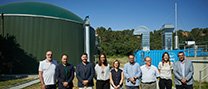Visita institucional a les noves instal·lacions de producció de biogàs de l’EDAR Castellar del Vallès